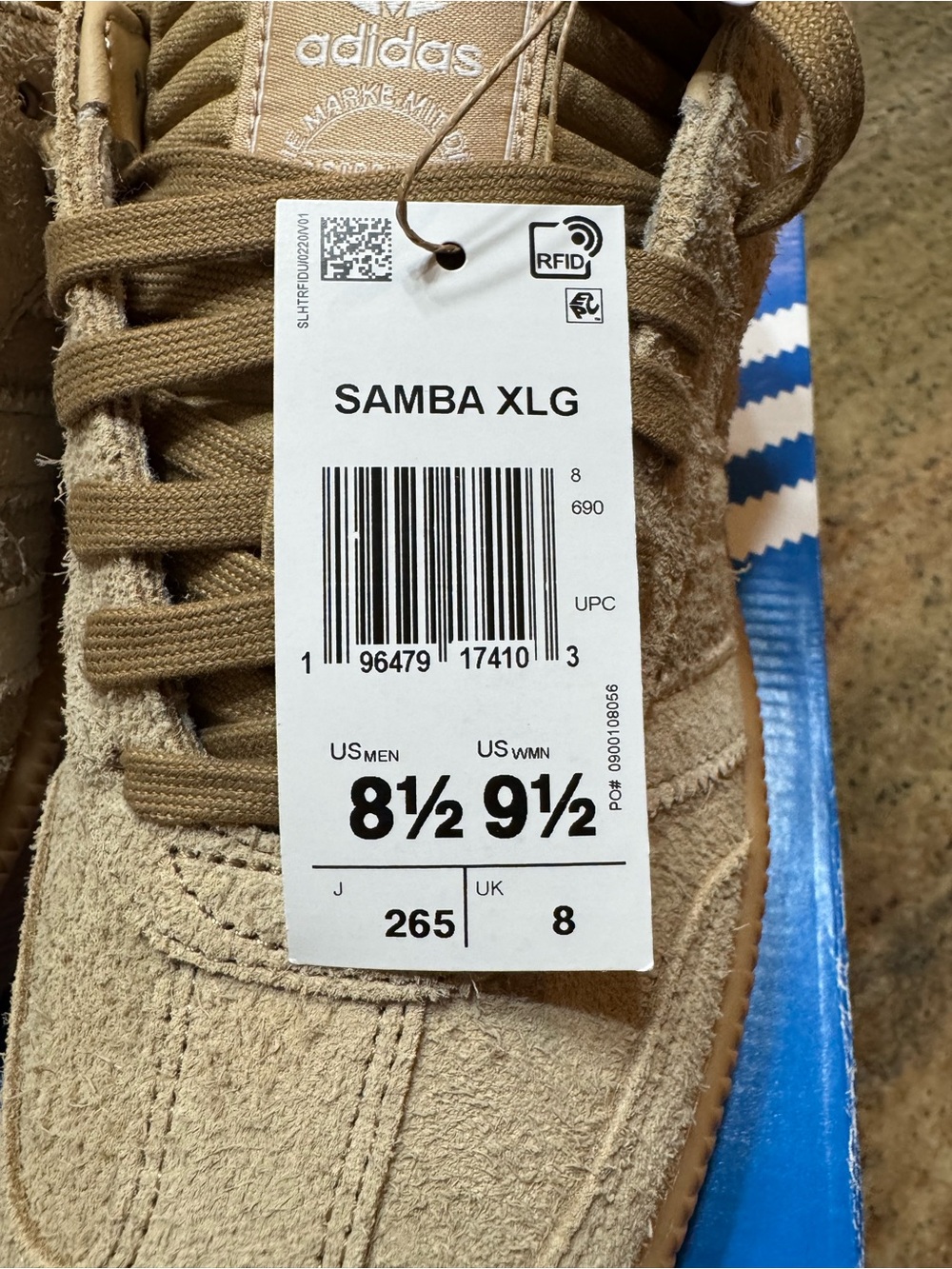 adidas Samba XLG Cardboard Magic Beige - Picture 10 of 10